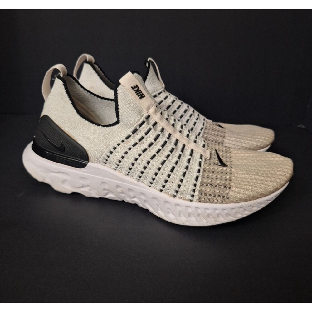 Mens Size 11 - Nike React Phantom Run Flyknit 2 Oreo Running Shoes Knit Slip On